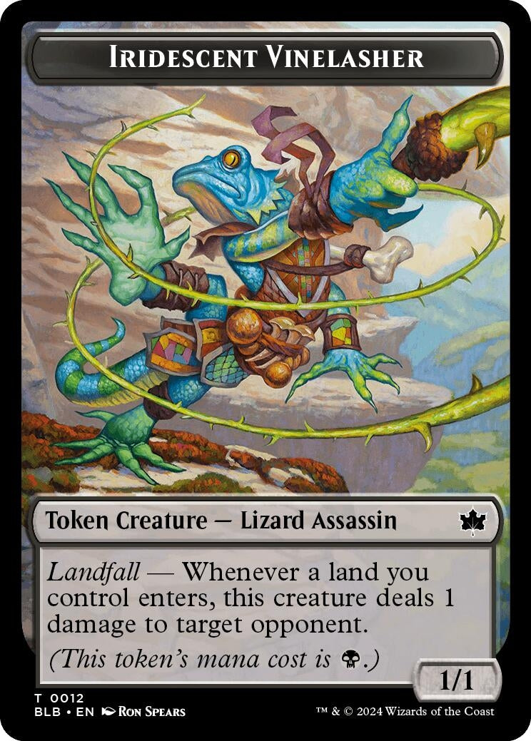 Image for Iridescent Vinelasher Token (12) [Bloomburrow] - Magic: The Gathering