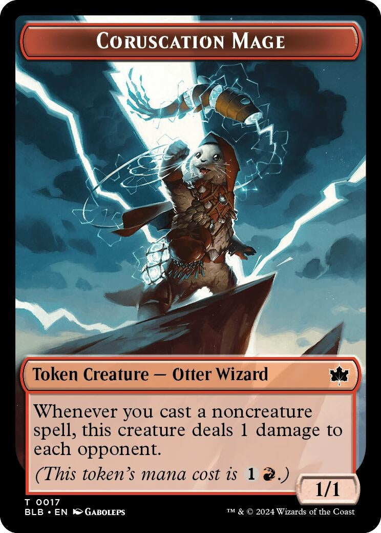 Image for Coruscation Mage Token (17) [Bloomburrow] - Magic: The Gathering