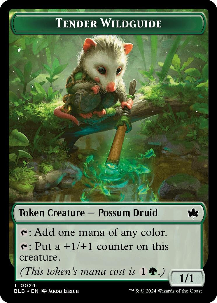 Image for Tender Wildguide Token (24) [Bloomburrow] - Magic: The Gathering