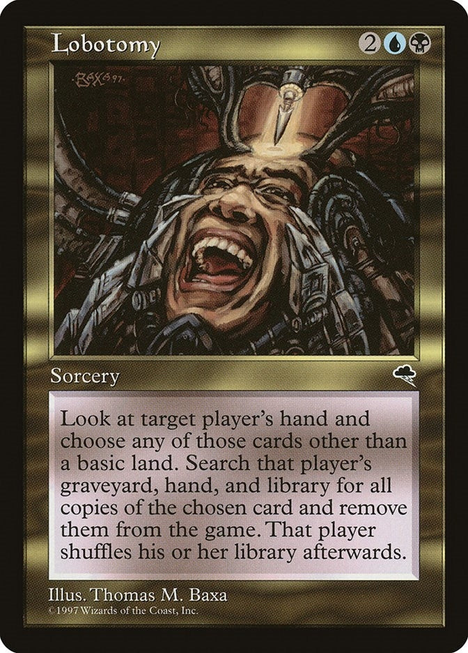 Image for Lobotomy (267) [Tempest] - Magic: The Gathering