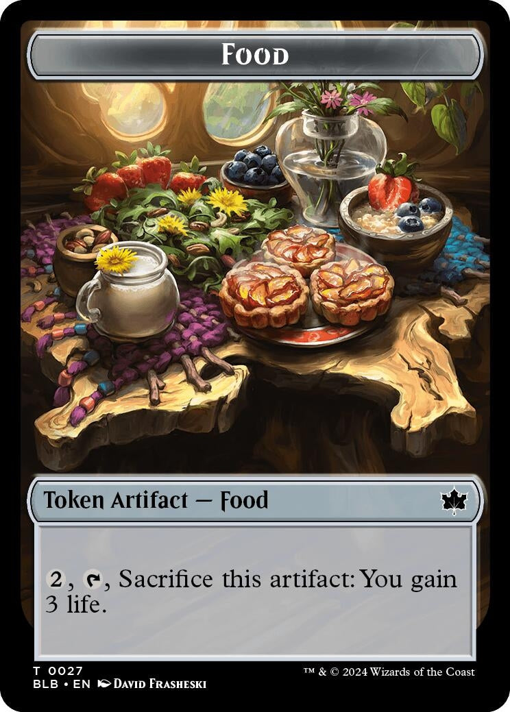 Image for Food // Bushy Bodyguard Double-Sided Token (27 // 20) [Bloomburrow] - Magic: The Gathering