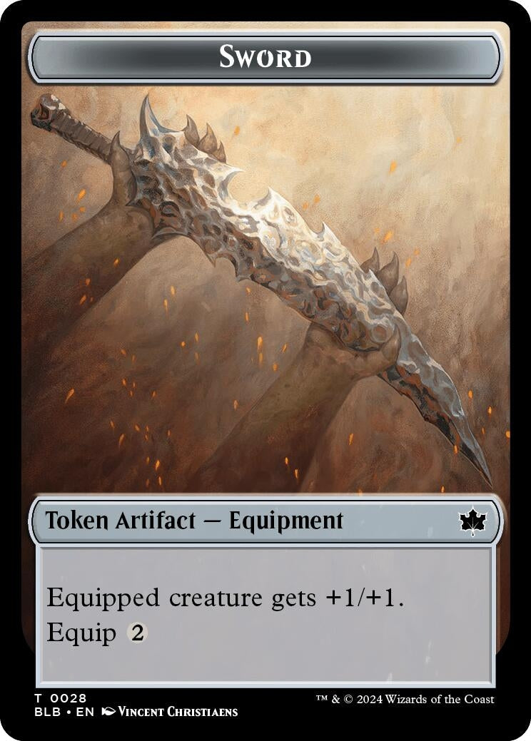 Image for Sword // Manifold Mouse Double-Sided Token (28 // 18) [Bloomburrow] - Magic: The Gathering