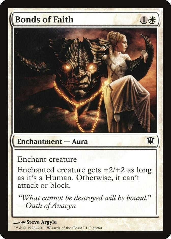 Image for Bonds of Faith (5) [Innistrad] - Magic: The Gathering