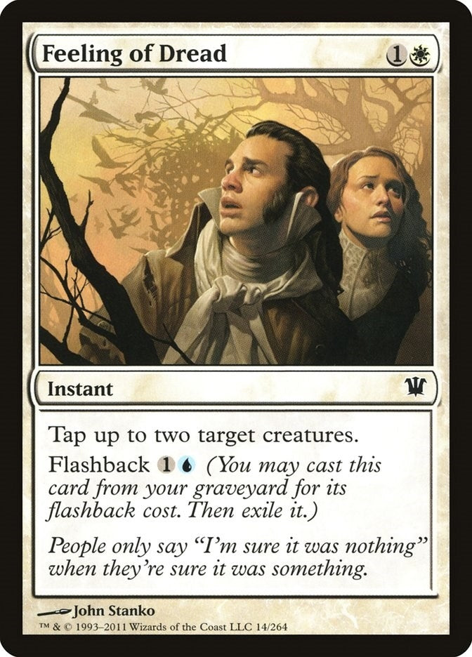 Image for Feeling of Dread (14) [Innistrad] - Magic: The Gathering