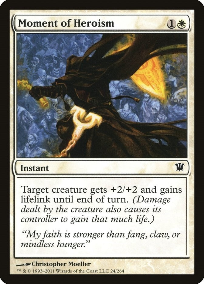 Image for Moment of Heroism (24) [Innistrad] - Magic: The Gathering