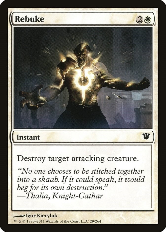 Image for Rebuke (29) [Innistrad] - Magic: The Gathering
