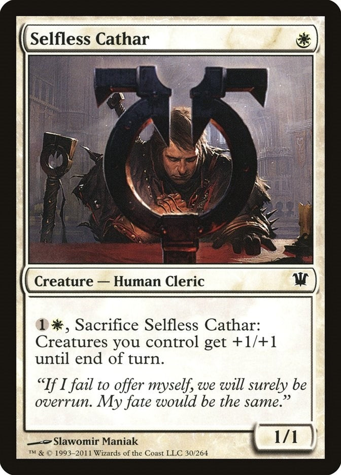 Image for Selfless Cathar (30) [Innistrad] - Magic: The Gathering