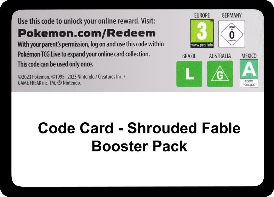Image for Code Card - Shrouded Fable Booster Pack [SV: Shrouded Fable] - Pokemon