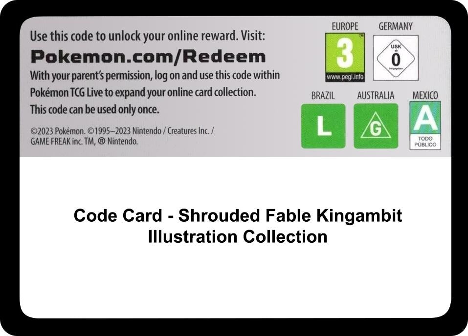 Image for Code Card - Shrouded Fable Kingambit Illustration Collection [SV: Shrouded Fable] - Pokemon