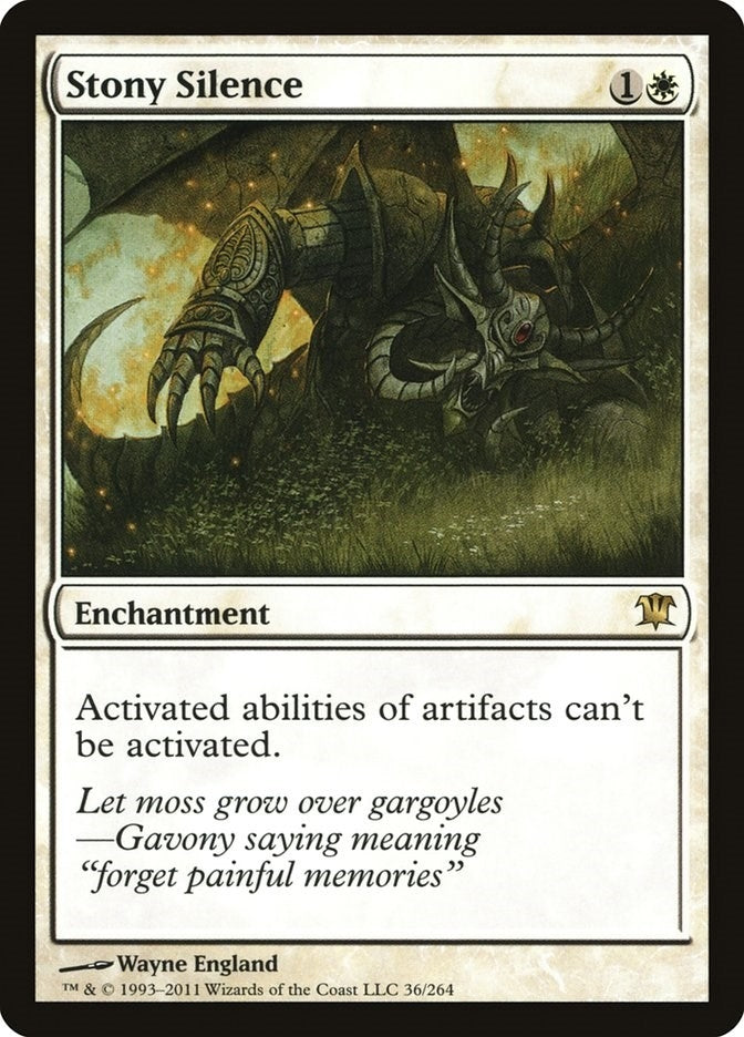 Image for Stony Silence (36) [Innistrad] - Magic: The Gathering