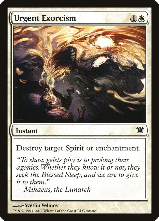 Image for Urgent Exorcism (40) [Innistrad] - Magic: The Gathering