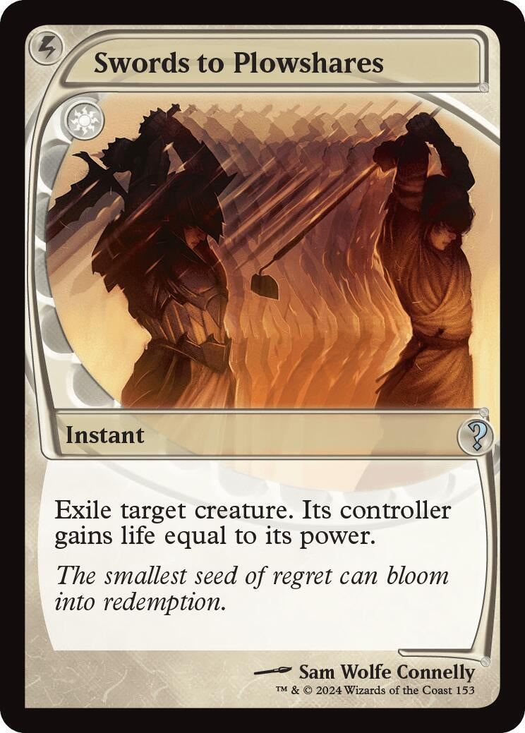 Image for Swords to Plowshares (Future Sight) (153) [Mystery Booster 2] - Magic: The Gathering