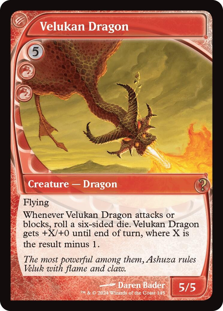Image for Velukan Dragon (Future Sight) (145) [Mystery Booster 2] - Magic: The Gathering
