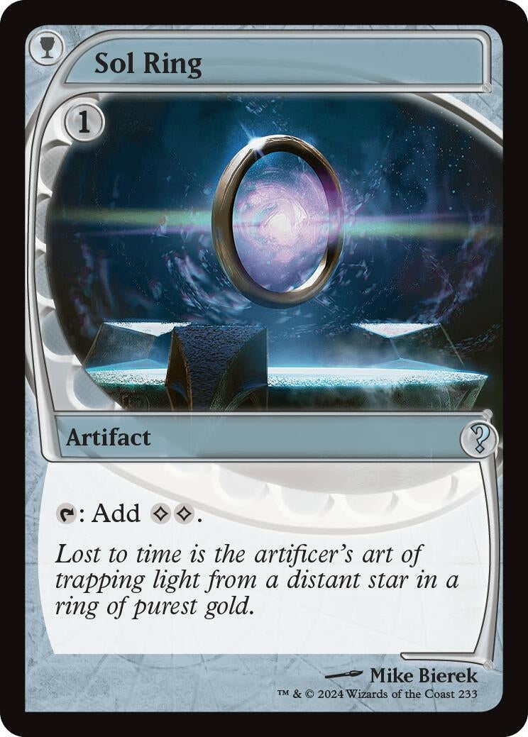 Image for Sol Ring (Future Sight) (233) [Mystery Booster 2] - Magic: The Gathering