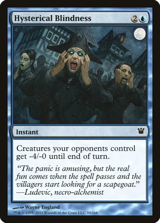 Image for Hysterical Blindness (59) [Innistrad] - Magic: The Gathering