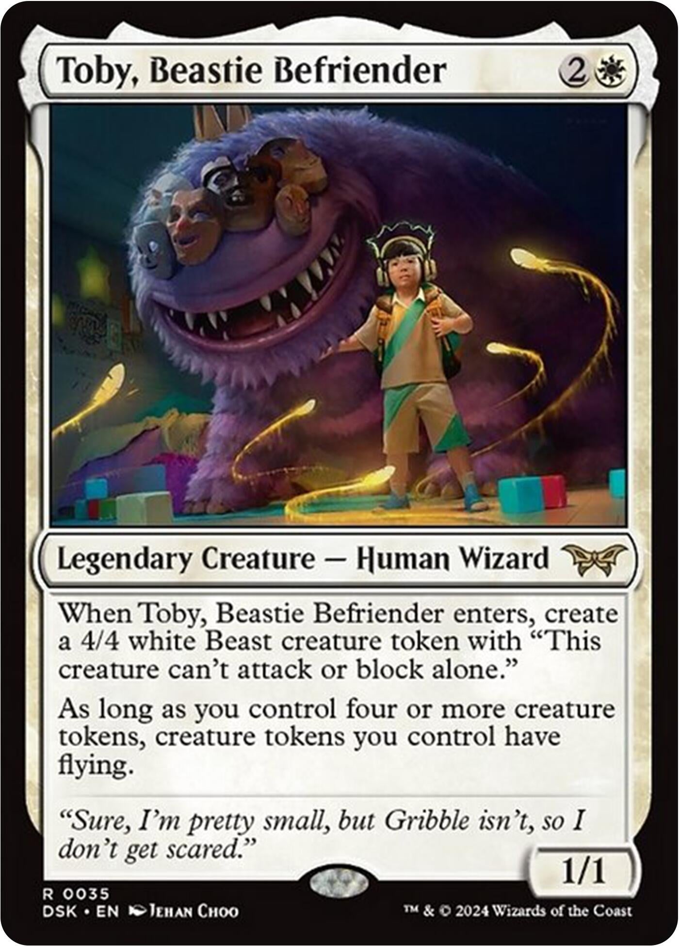 Image for Toby, Beastie Befriender (35) [Duskmourn: House of Horror] - Magic: The Gathering
