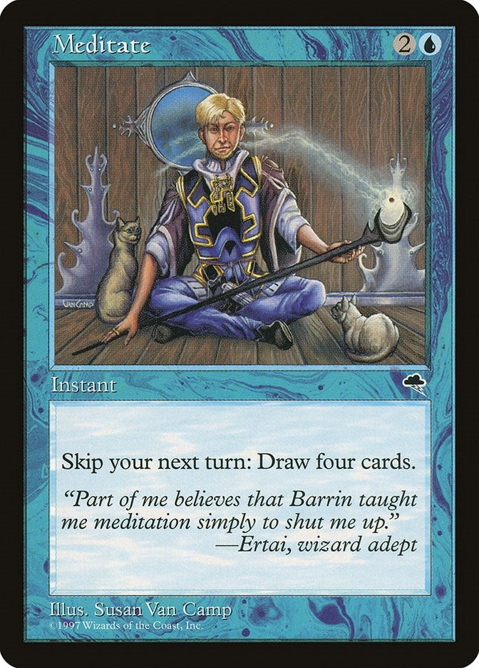 Image for Meditate (76) [Tempest] - Magic: The Gathering
