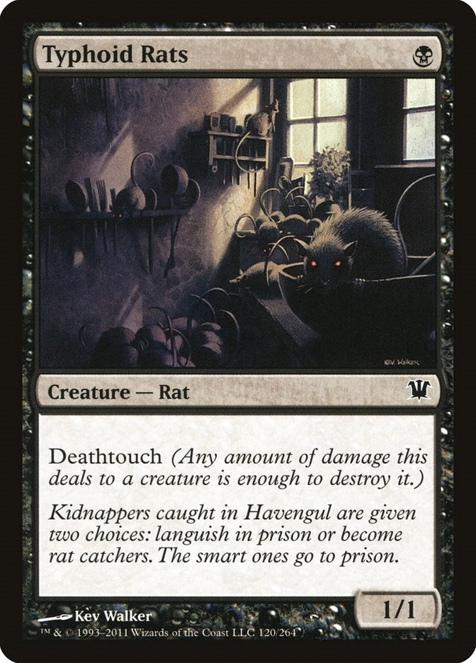 Image for Typhoid Rats (120) [Innistrad] - Magic: The Gathering