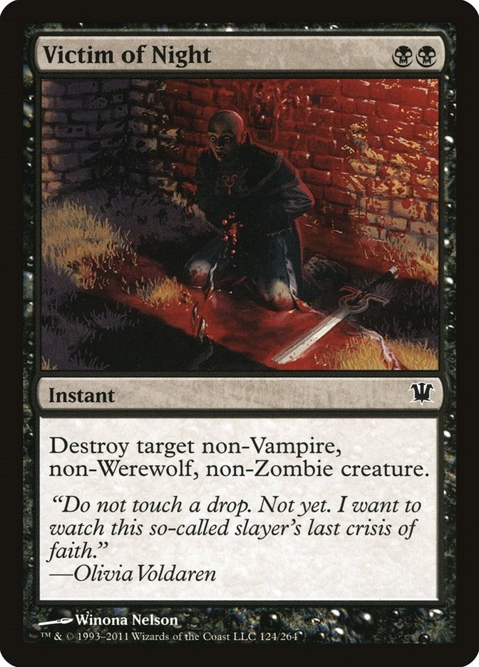 Image for Victim of Night (124) [Innistrad] - Magic: The Gathering
