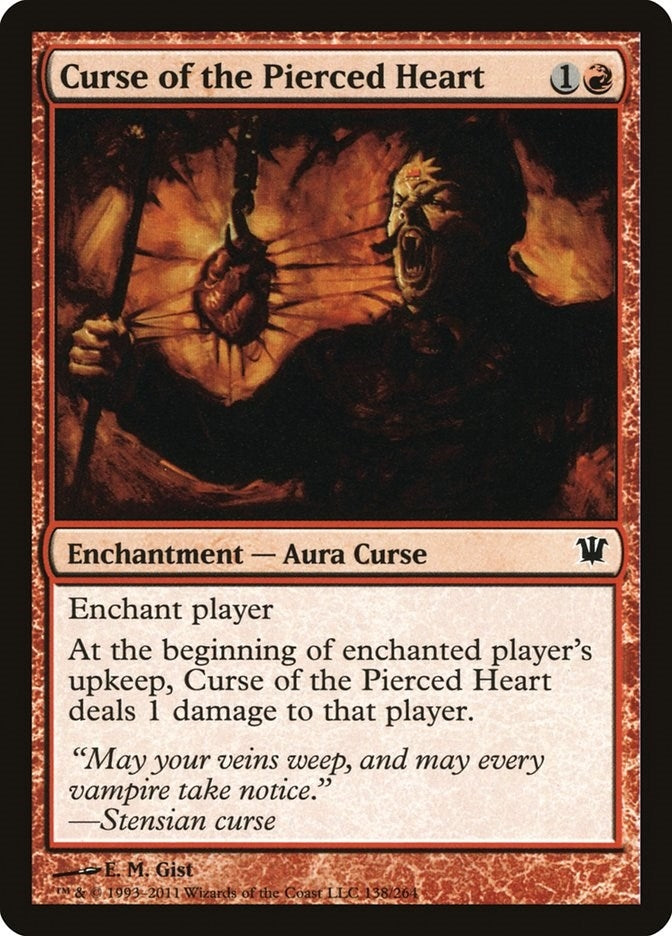 Image for Curse of the Pierced Heart (138) [Innistrad] - Magic: The Gathering