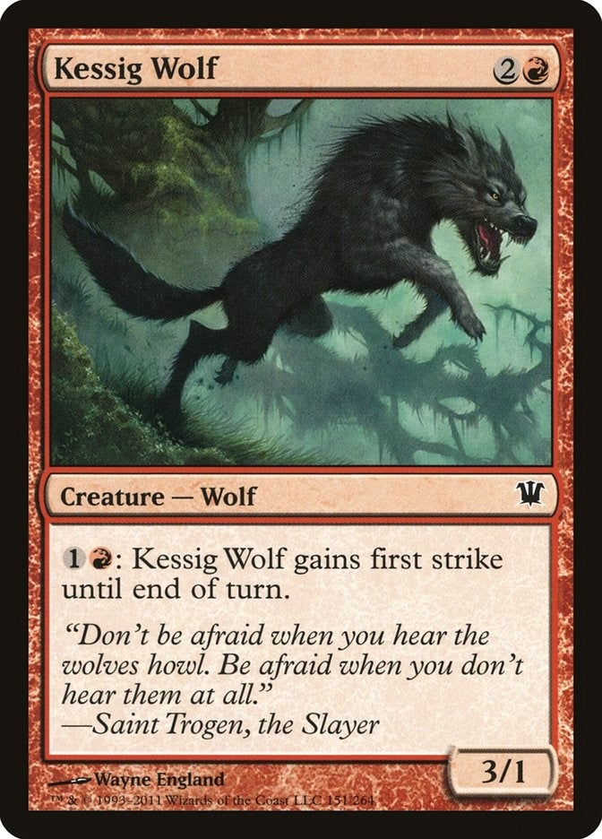 Image for Kessig Wolf (151) [Innistrad] - Magic: The Gathering