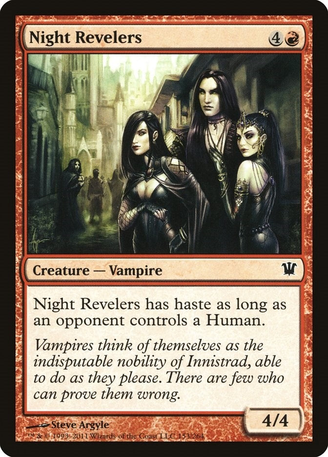 Image for Night Revelers (153) [Innistrad] - Magic: The Gathering