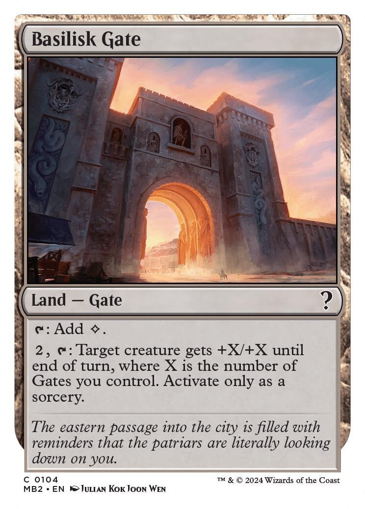 Image for Basilisk Gate (White Border) (104) [Mystery Booster 2] - Magic: The Gathering