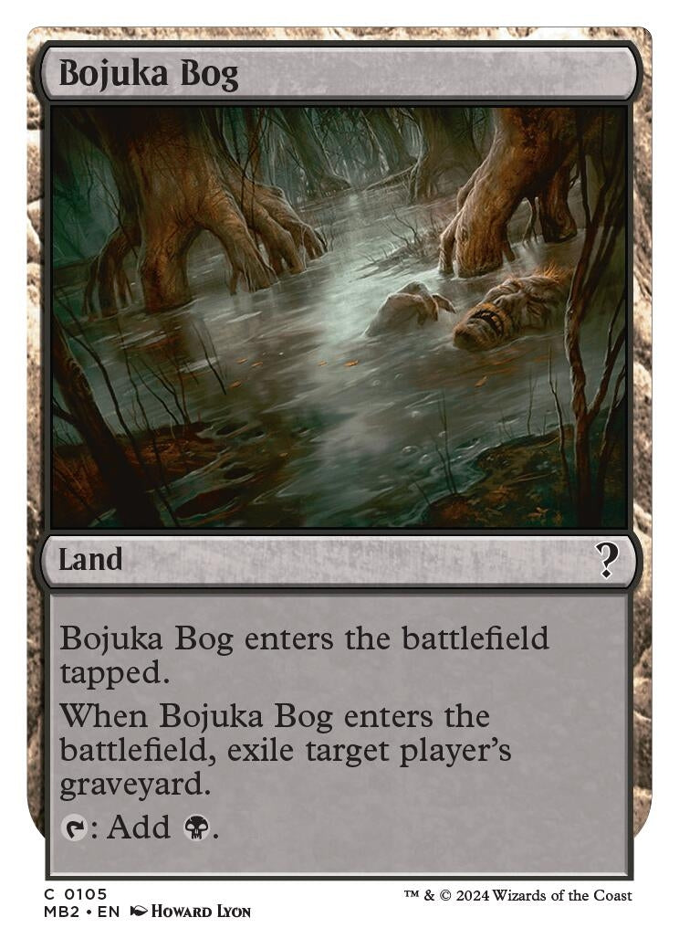 Image for Bojuka Bog (White Border) (105) [Mystery Booster 2] - Magic: The Gathering