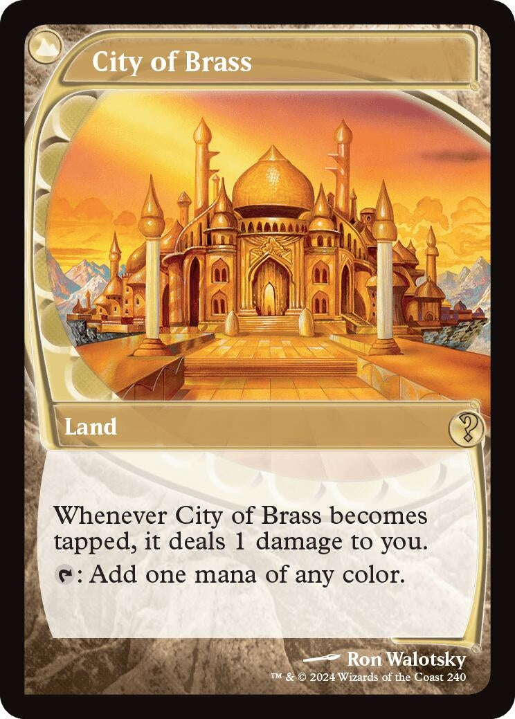 Image for City of Brass (Future Sight) (240) [Mystery Booster 2] - Magic: The Gathering