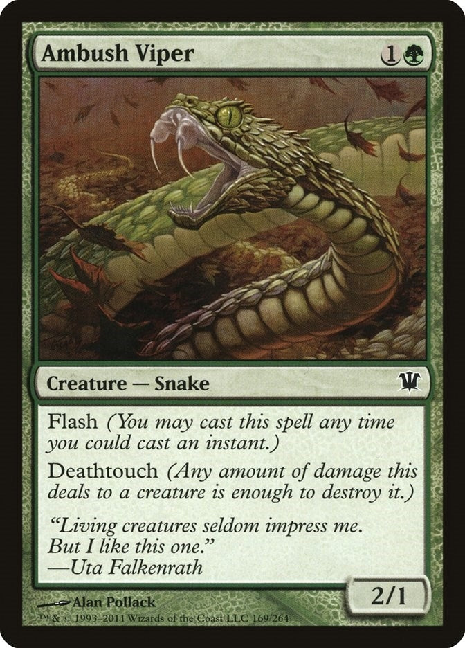 Image for Ambush Viper (169) [Innistrad] - Magic: The Gathering