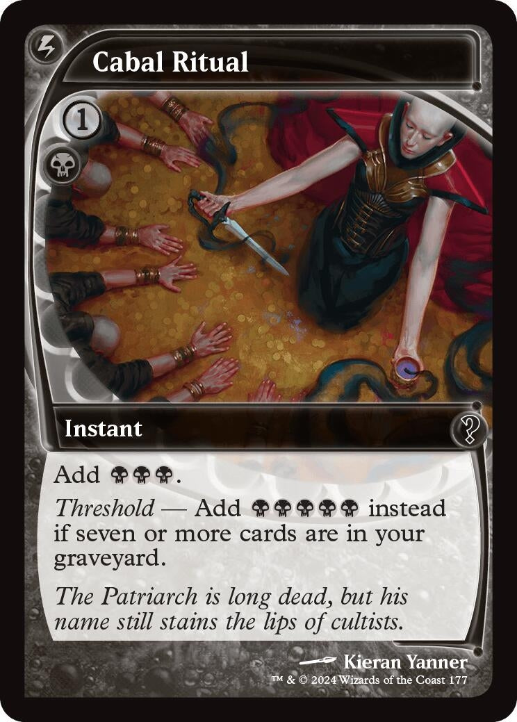 Image for Cabal Ritual (Future Sight) (177) [Mystery Booster 2] - Magic: The Gathering