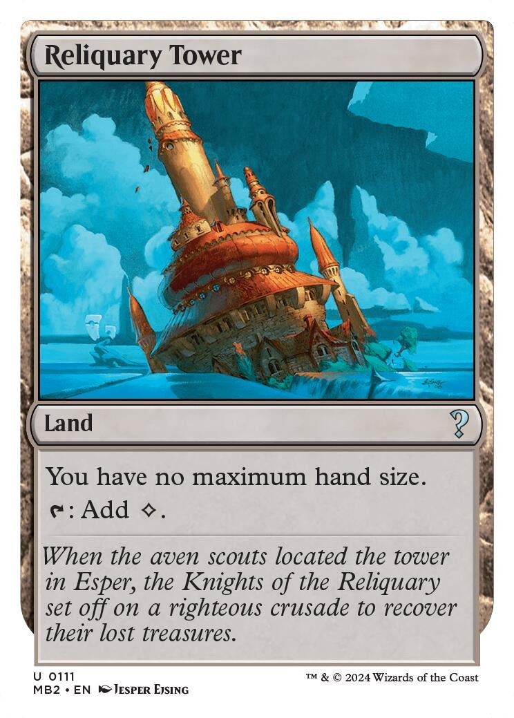 Image for Reliquary Tower (White Border) (111) [Mystery Booster 2] - Magic: The Gathering