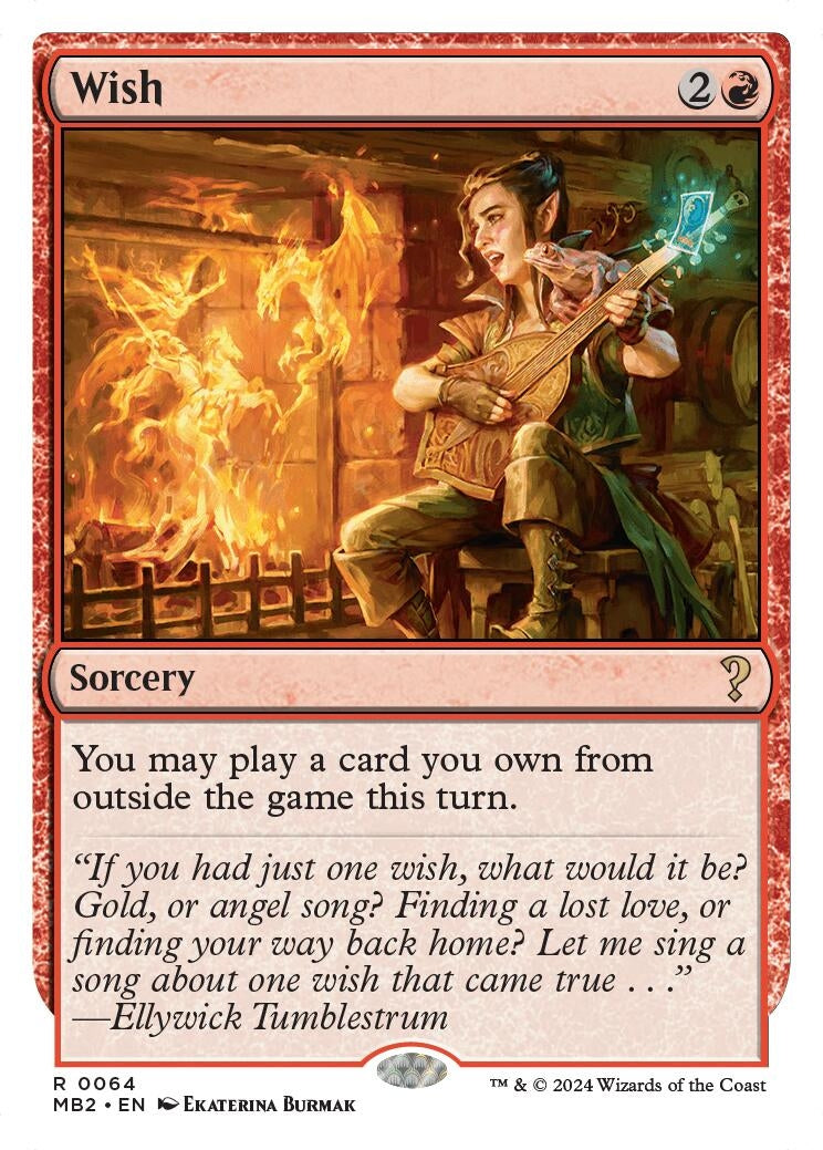 Image for Wish (White Border) (64) [Mystery Booster 2] - Magic: The Gathering
