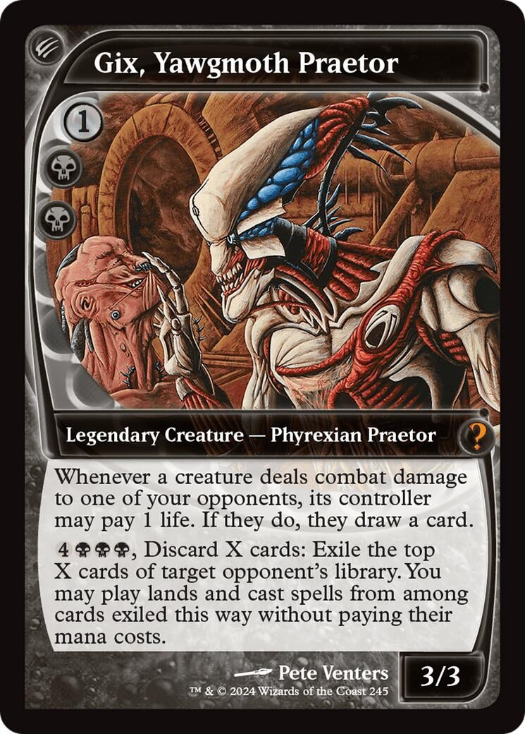 Image for Gix, Yawgmoth Praetor (Future Sight) (245) [Mystery Booster 2] - Magic: The Gathering