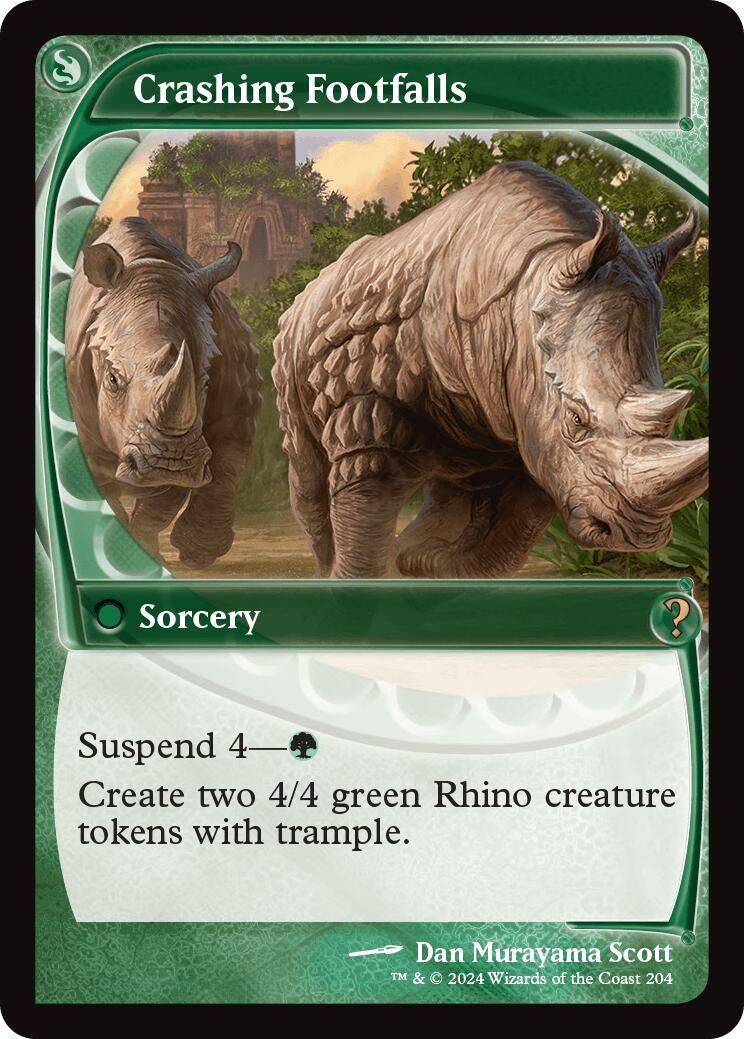 Image for Crashing Footfalls (Future Sight) (204) [Mystery Booster 2] - Magic: The Gathering