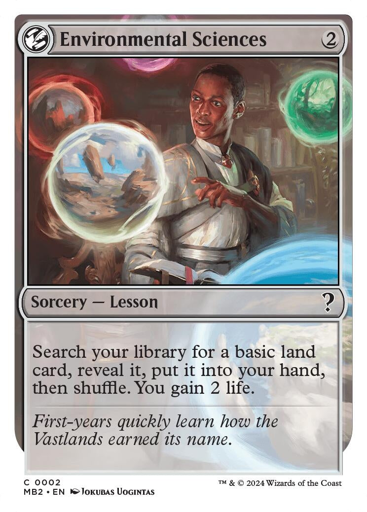 Image for Environmental Sciences (White Border) (2) [Mystery Booster 2] - Magic: The Gathering
