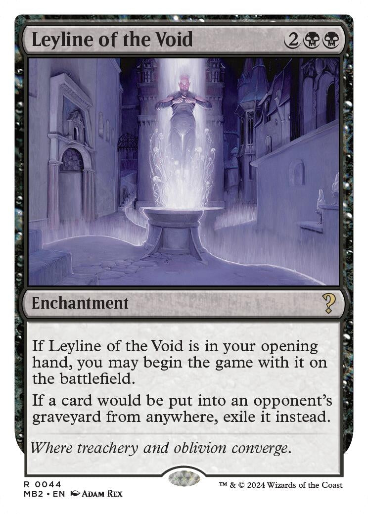 Image for Leyline of the Void (White Border) (44) [Mystery Booster 2] - Magic: The Gathering