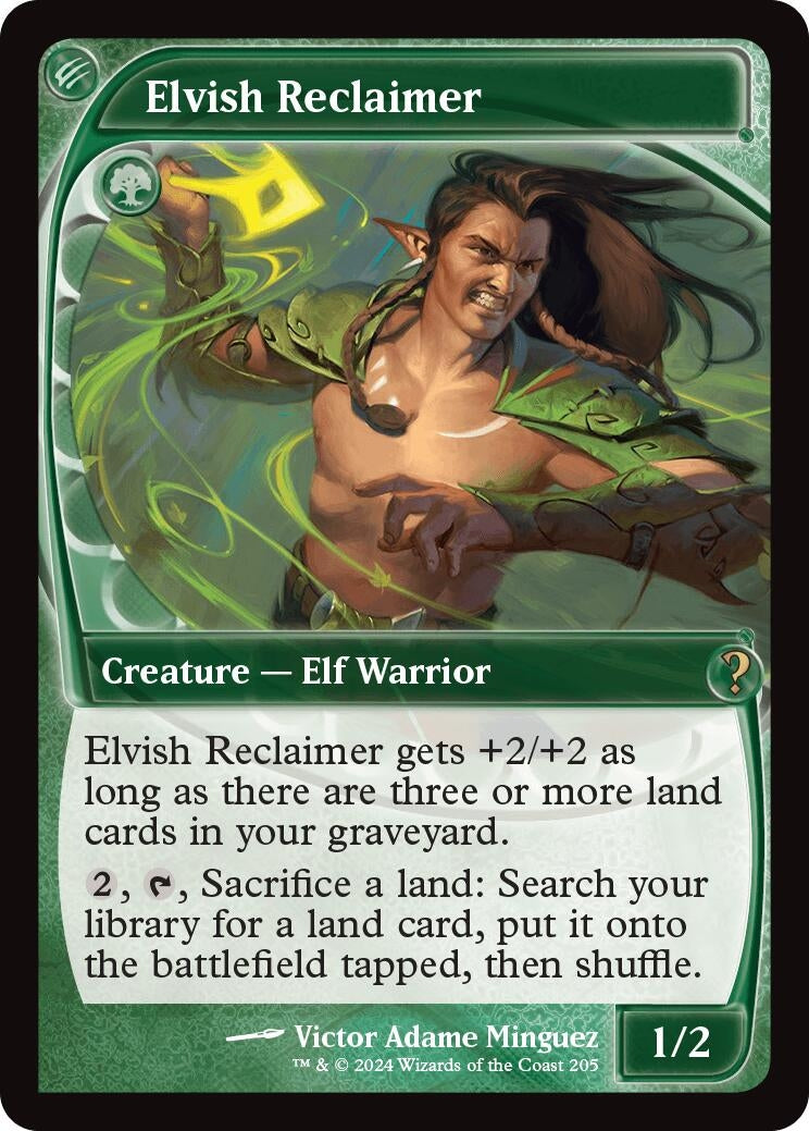 Image for Elvish Reclaimer (Future Sight) (205) [Mystery Booster 2] - Magic: The Gathering