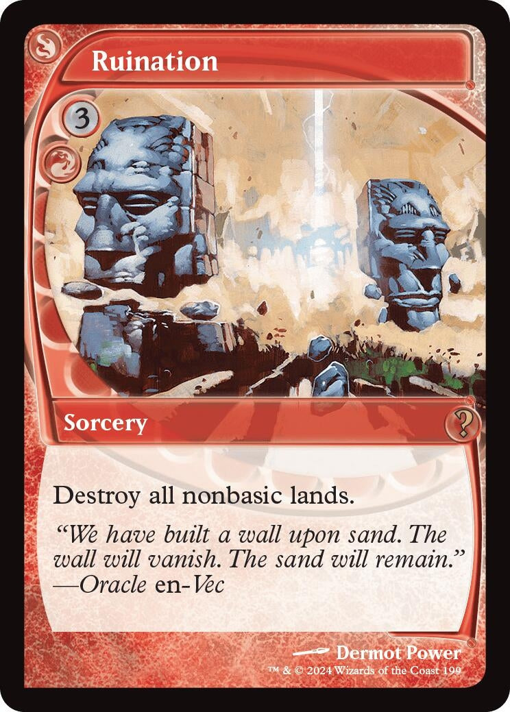 Image for Ruination (Future Sight) (199) [Mystery Booster 2] - Magic: The Gathering
