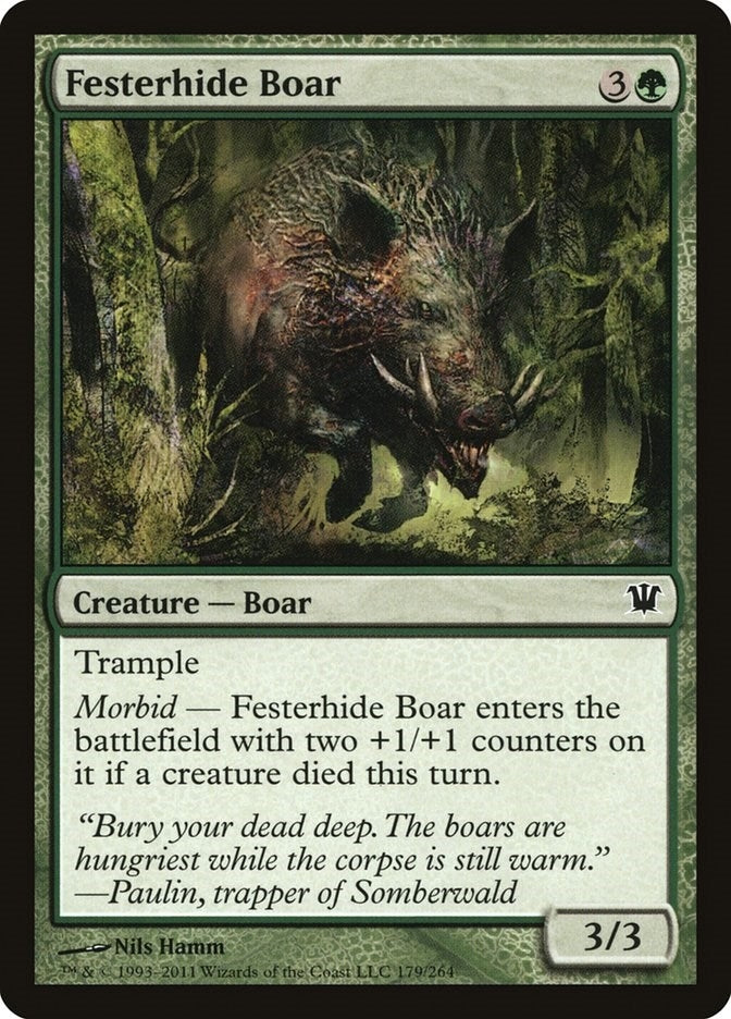 Image for Festerhide Boar (179) [Innistrad] - Magic: The Gathering