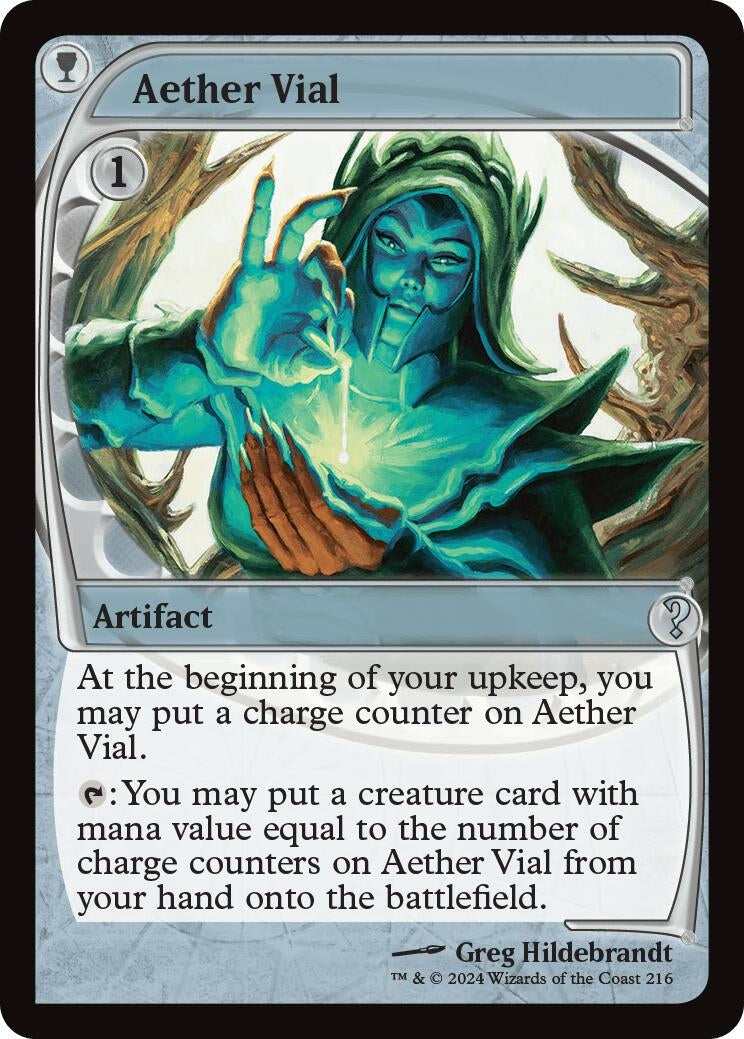 Image for Aether Vial (Future Sight) (216) [Mystery Booster 2] - Magic: The Gathering