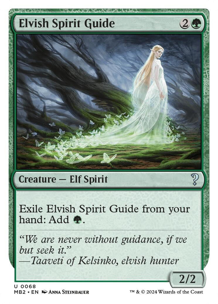 Image for Elvish Spirit Guide (White Border) (68) [Mystery Booster 2] - Magic: The Gathering