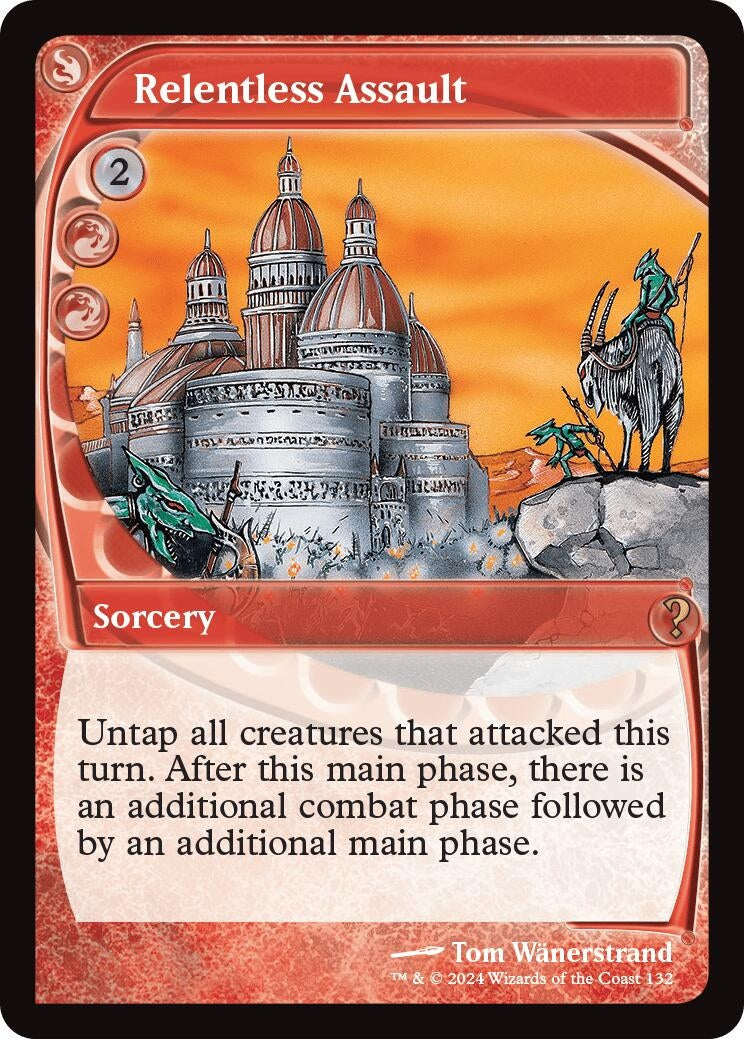 Image for Relentless Assault (Future Sight) (132) [Mystery Booster 2] - Magic: The Gathering