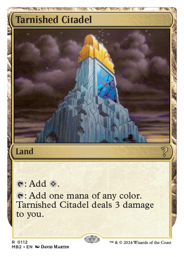 Image for Tarnished Citadel (White Border) (112) [Mystery Booster 2] - Magic: The Gathering