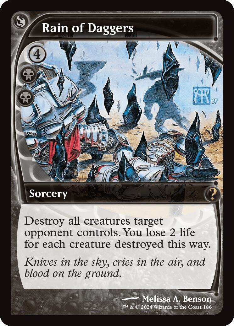 Image for Rain of Daggers (Future Sight) (186) [Mystery Booster 2] - Magic: The Gathering