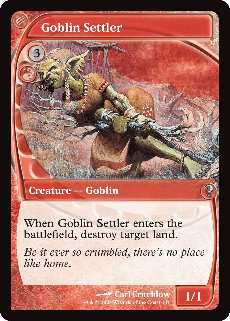 Image for Goblin Settler (Future Sight) (131) [Mystery Booster 2] - Magic: The Gathering