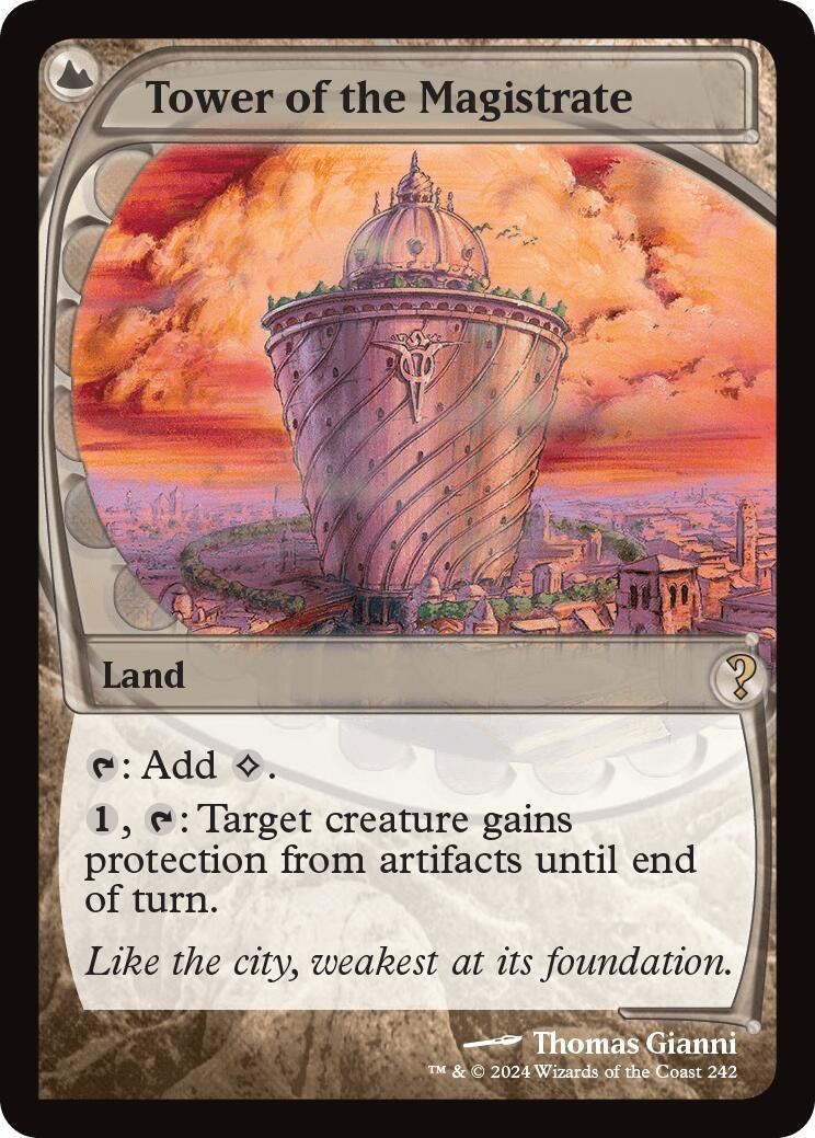 Image for Tower of the Magistrate (Future Sight) (242) [Mystery Booster 2] - Magic: The Gathering