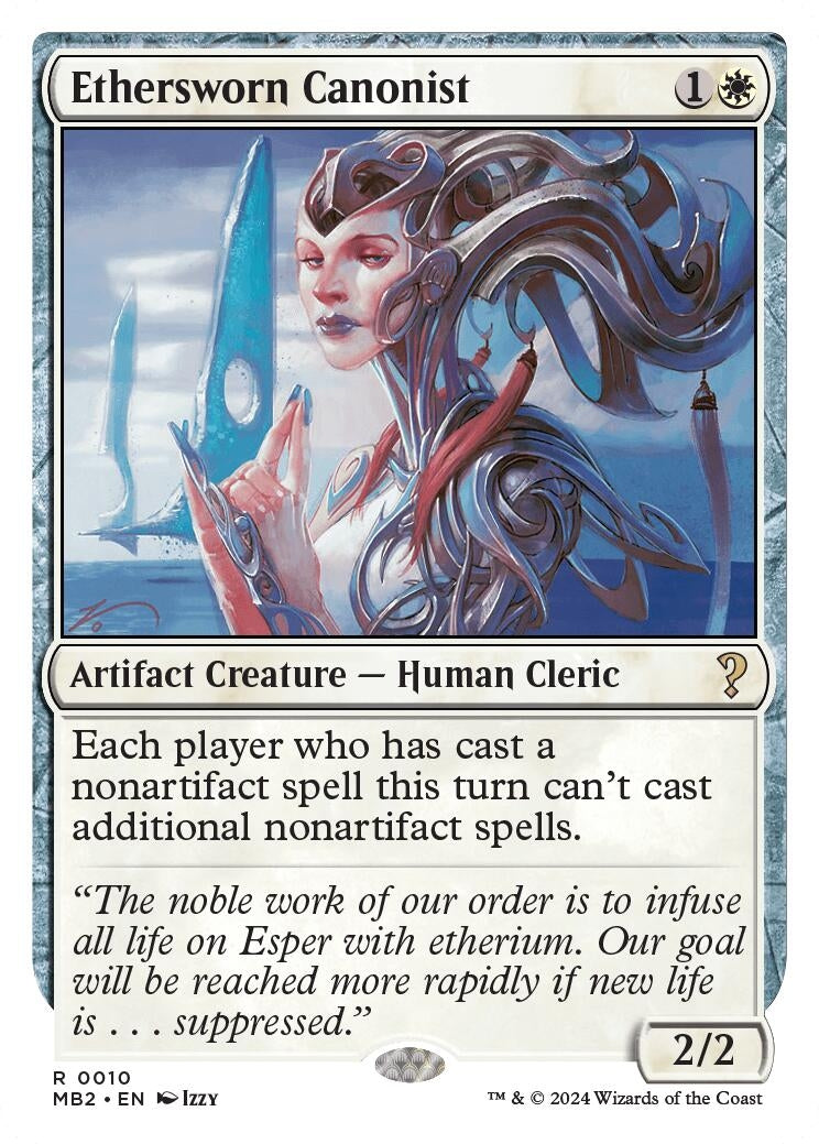 Image for Ethersworn Canonist (White Border) (10) [Mystery Booster 2] - Magic: The Gathering