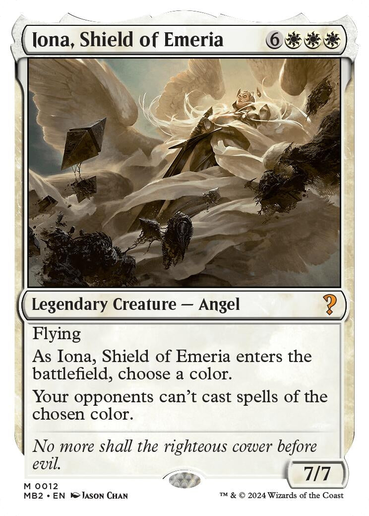 Image for Iona, Shield of Emeria (White Border) (12) [Mystery Booster 2] - Magic: The Gathering