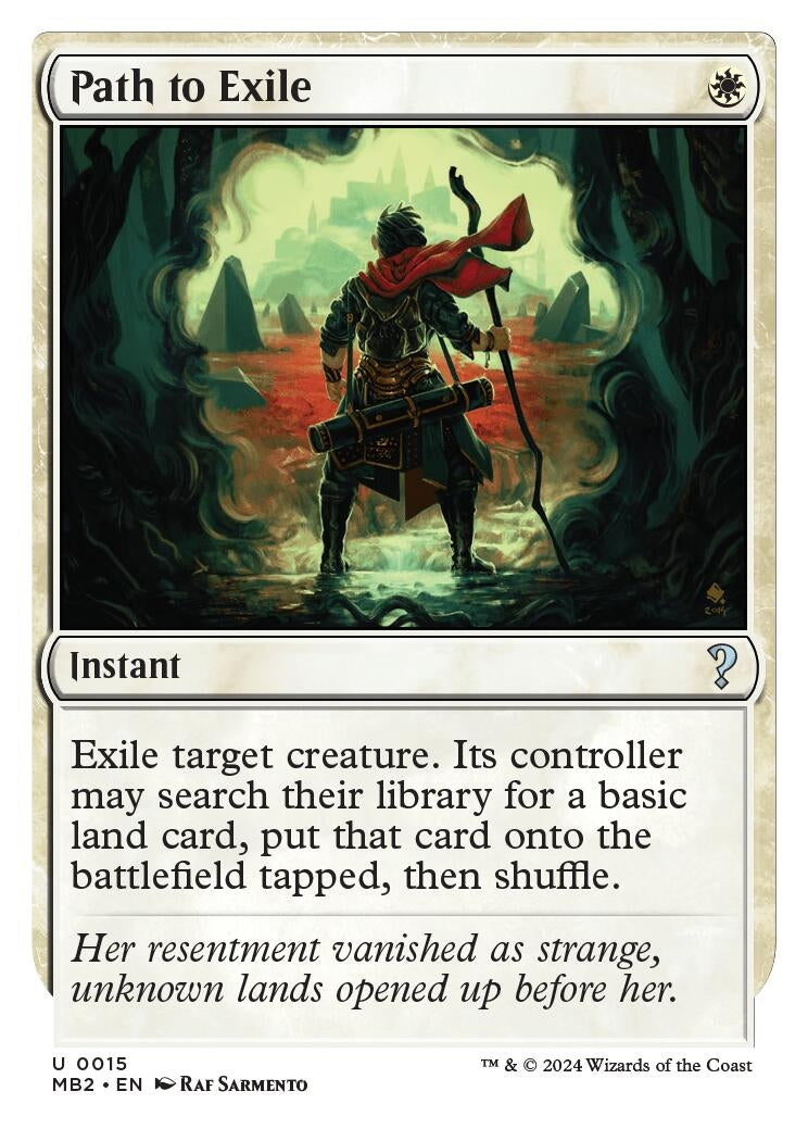 Image for Path to Exile (White Border) (15) [Mystery Booster 2] - Magic: The Gathering